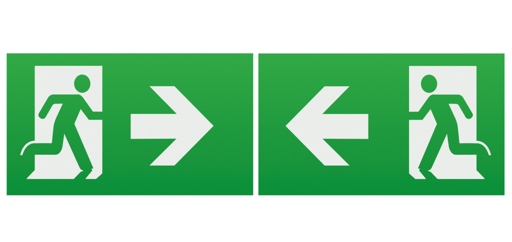 Legend, EMRUN2 Running Man c/w Left/Right, Facing Arrow