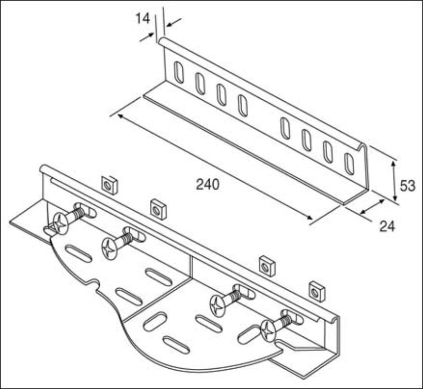 Coupler, Wrapover for Heavy Duty Tray