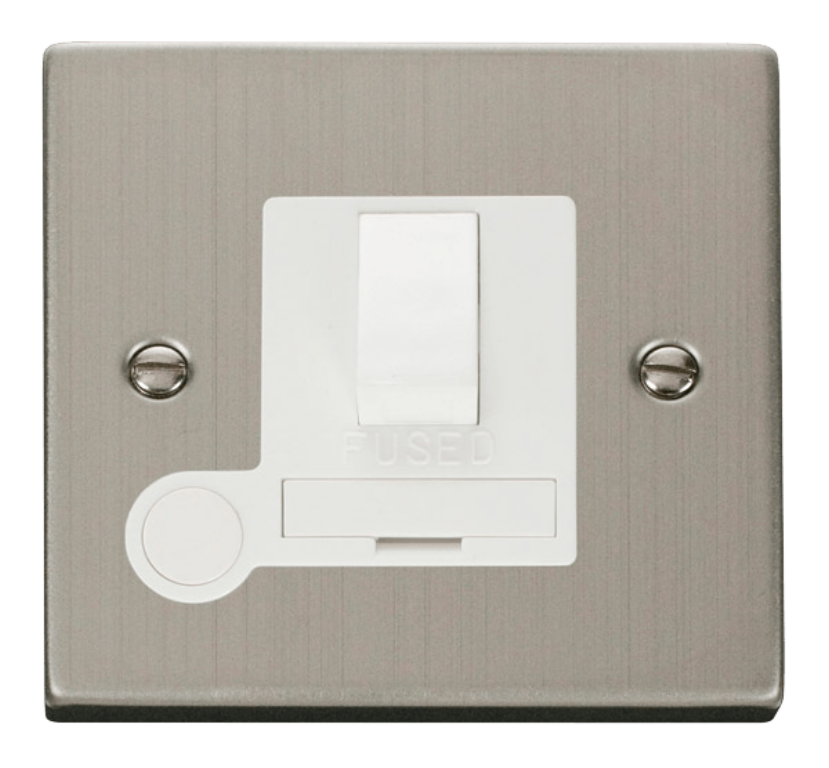 Connection Unit, Switched Flex Outlet, White Insert Victorian