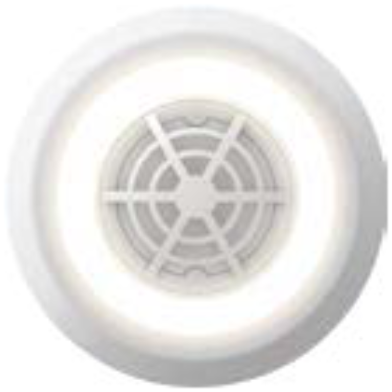 Downlight, Lumi-Heat 3000K IP20, c/w Mains 10Yr Batt RF Heat Alarm