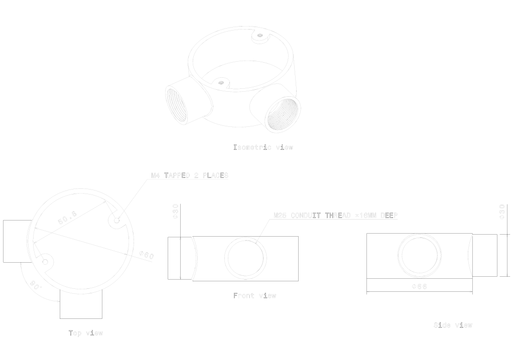 Metpro MB10G - 25MM GALV ANGLE BOX - Image 3