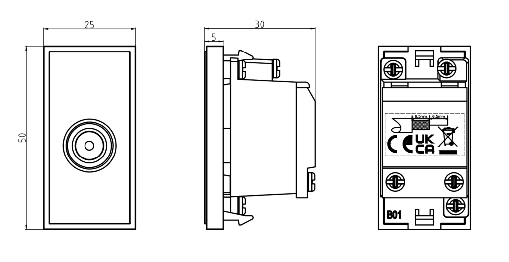 Outlet, Modular Screened TV - Image 2