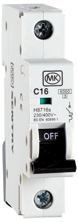 MCB, SP Type C, 1 Module