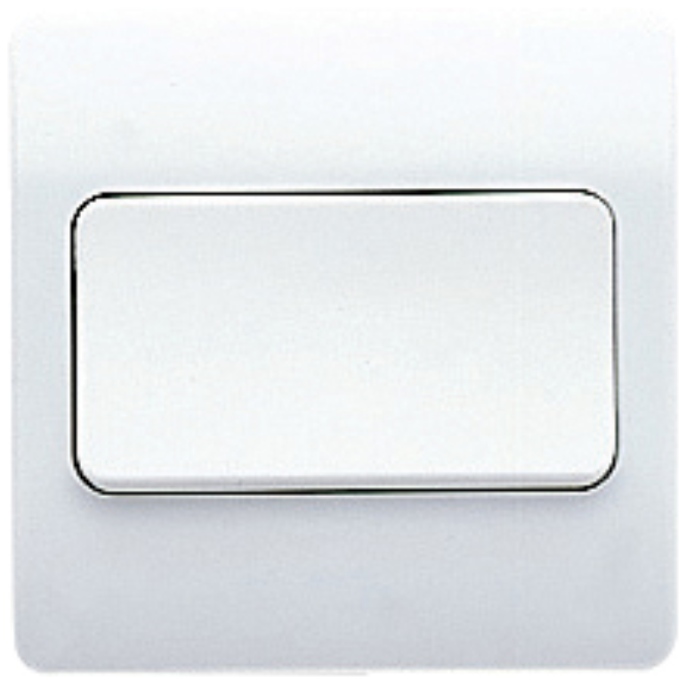 Plate Switch, 1 Gang 1 Way DP, Wide Rockers