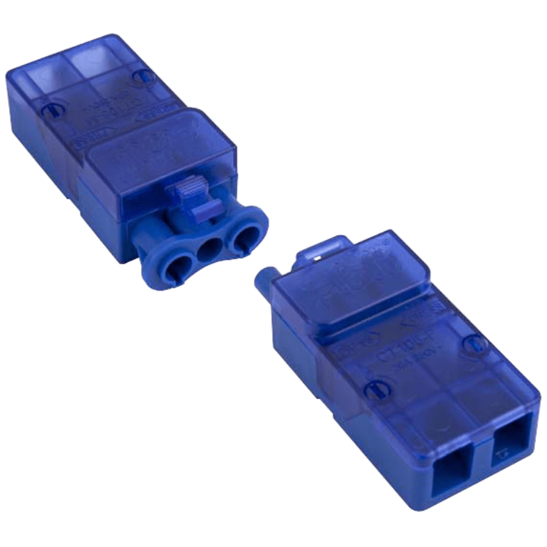 Connector, 3 Pole Flow Complete Fast-Fit, CT105M & CT105F c/w Loop