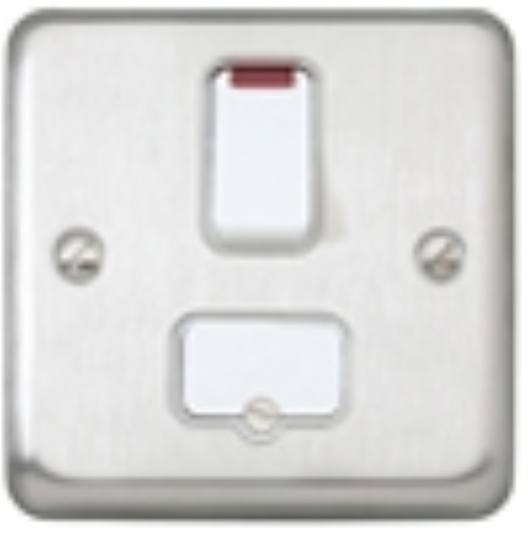 Connection Unit, DP Switched Fused c/w Neon Flush