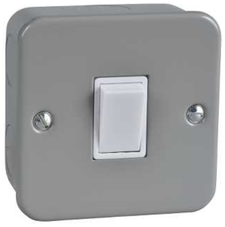 Plate Switch, 1 Gang 2 Way