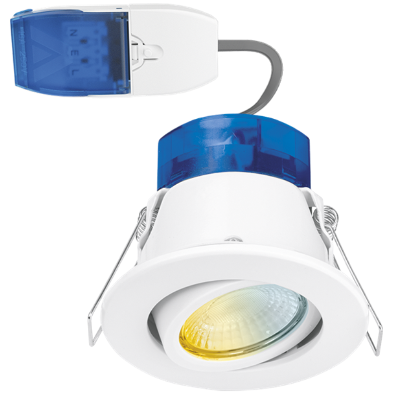 Downlight, LED Fire Rated Colour Switchable, Wattage FastRFix Connector - Image 4