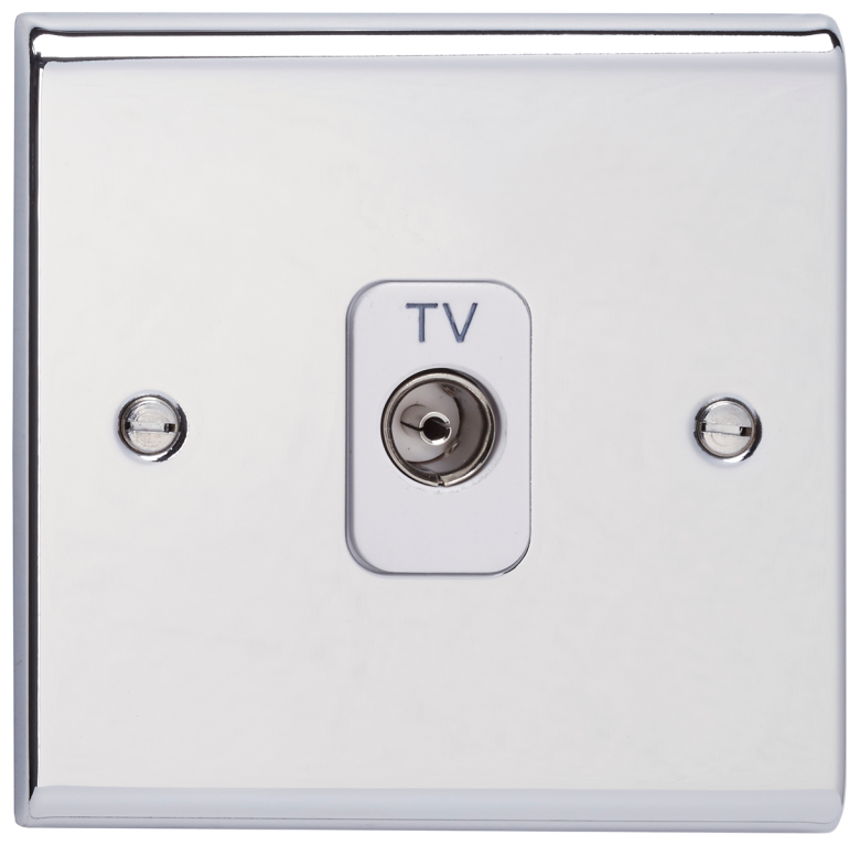 Deta SD1264CHW 1G Co-Ax Outlet Ch/Whi