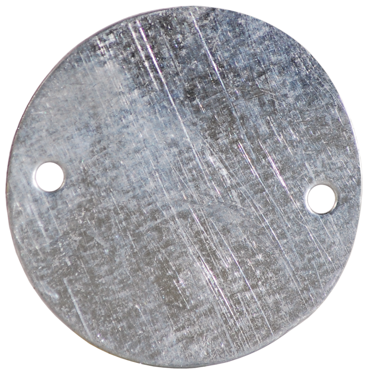 Lid, Circular Small Light Gauge, 2 Hole