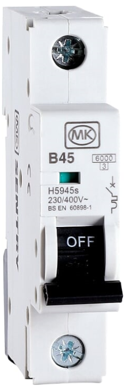 MCB, SP Type B, 1 Module