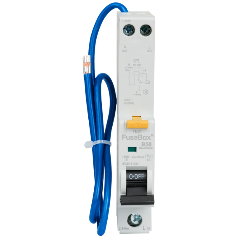 FuseBox RCBO SPN 50A 30mA 6kA-TYPE A - Image 2