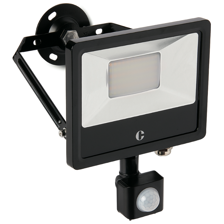 30W Floodlight, Colour Switchable PIR IP44, Tilt-Twist-Turn Bracket - Image 2