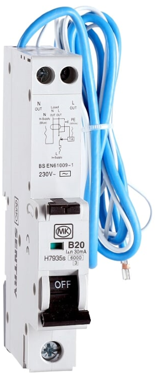 RCBO, SPN Class AC Type B, 1 Module