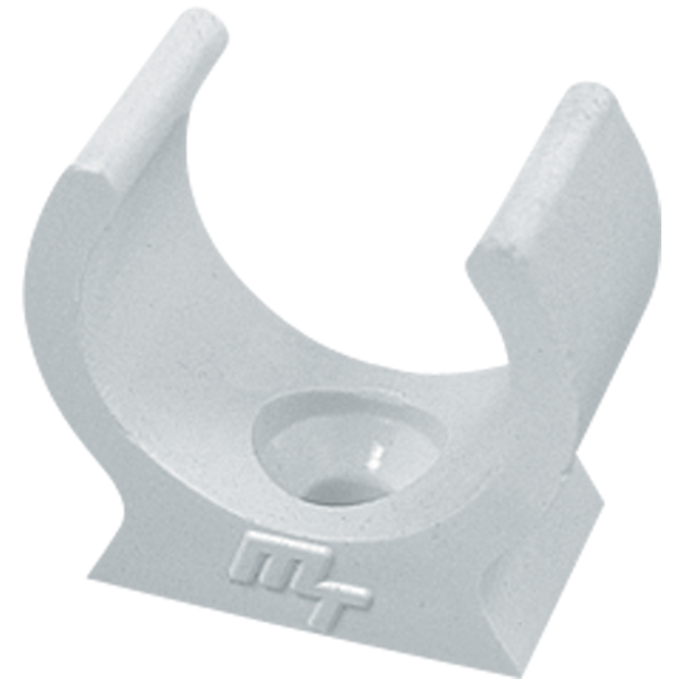 MT 20MM RND U CLIP WHI