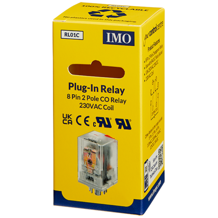 Relay, Plug-In Power 2P 8 Pin, RR2PI 230AC
