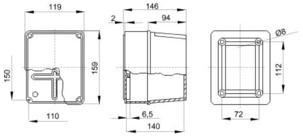 Enclosure, Moulded c/w Smooth Side Walls
