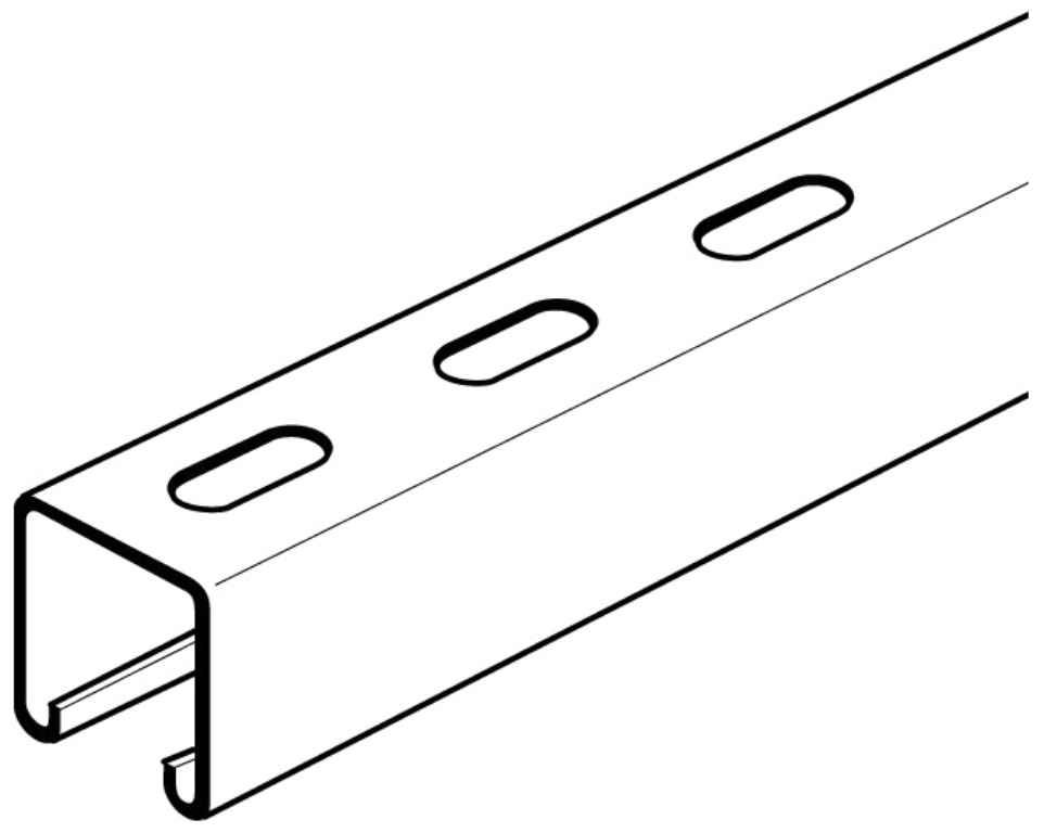 CHANNEL SLOTTED 41X41 GV
