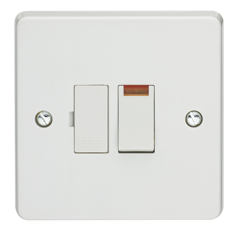 Connection Unit, DP Switched Fused c/w Neon