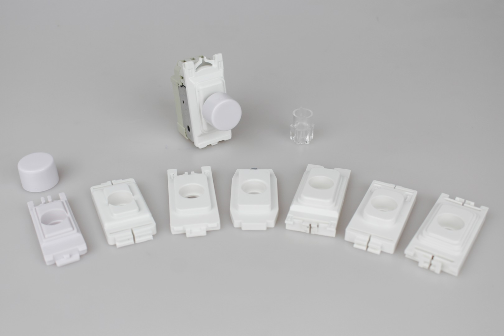 Dimmer Switch, 2 Way Push On/Off, 1 Grid Space MK/GET/Crabtree