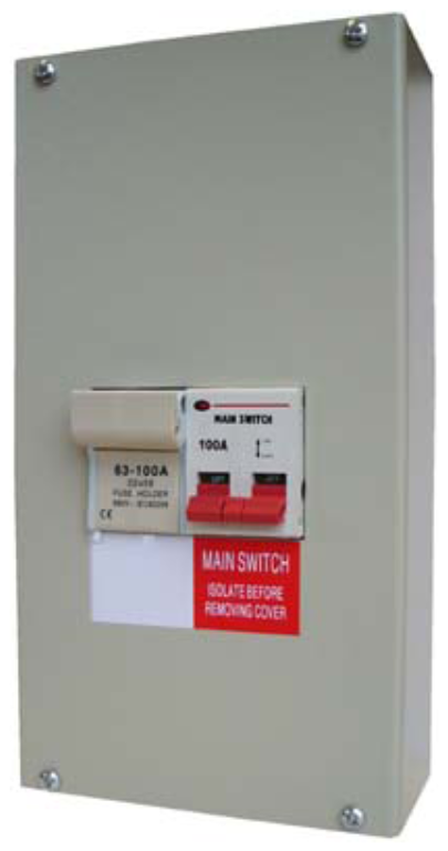 Switch, Fused c/w 63/80/100A Fuses IP40