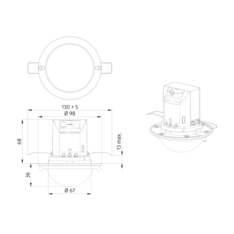 Detector, Occupancy PD4 Duo Master, Ceiling - Image 2