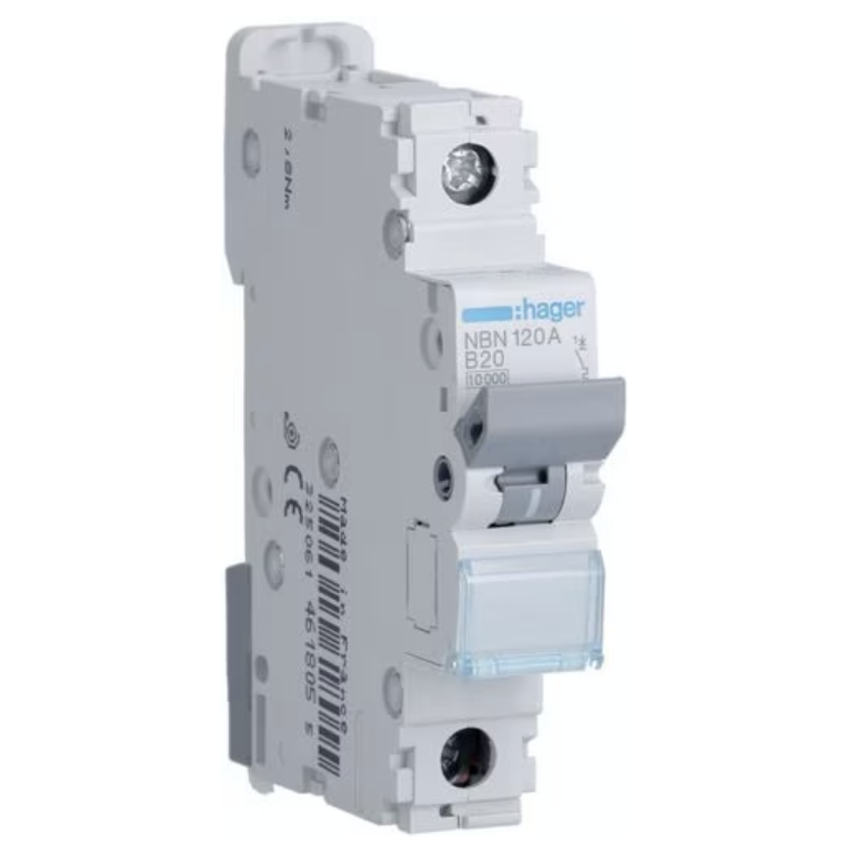 HAGER NBN120A MCB SP TYP