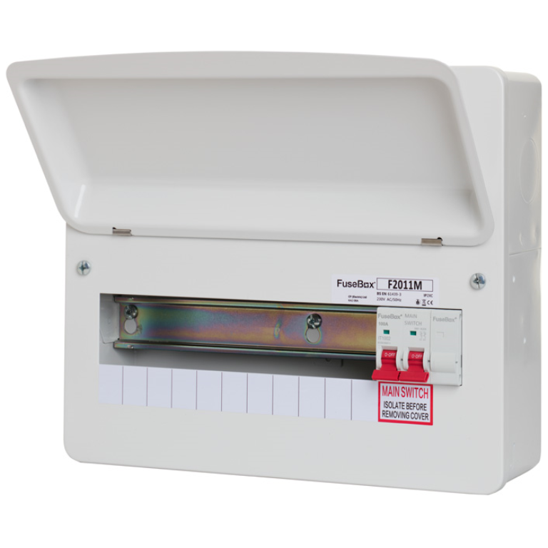 FuseBox F2011M Consumer Unit 11 Way 100A