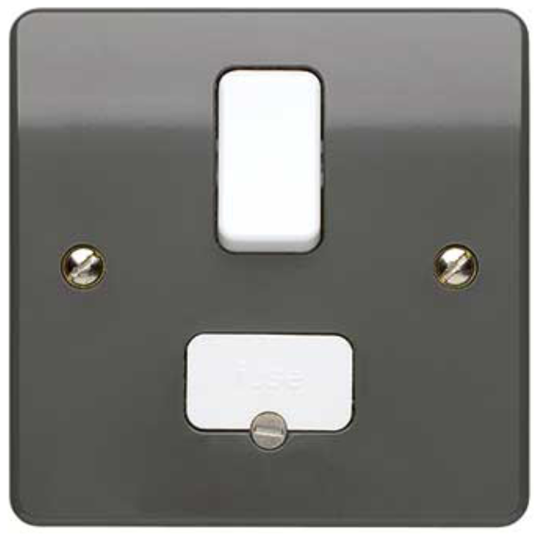 Connection Unit, DP Switched Fused, c/w Base Flex Outlet
