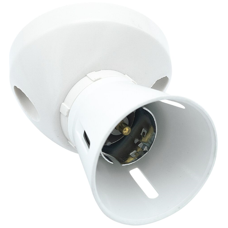 Lampholder, BC Angle Batten (T2), 3 Term with HO Skirt