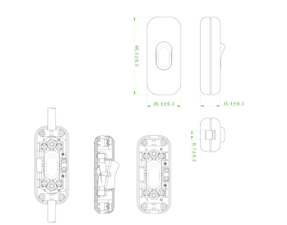 Switch, Inline DP Cord - Image 2