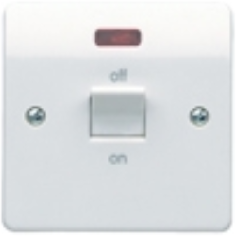 Switch, 1 Gang DP c/w Neon