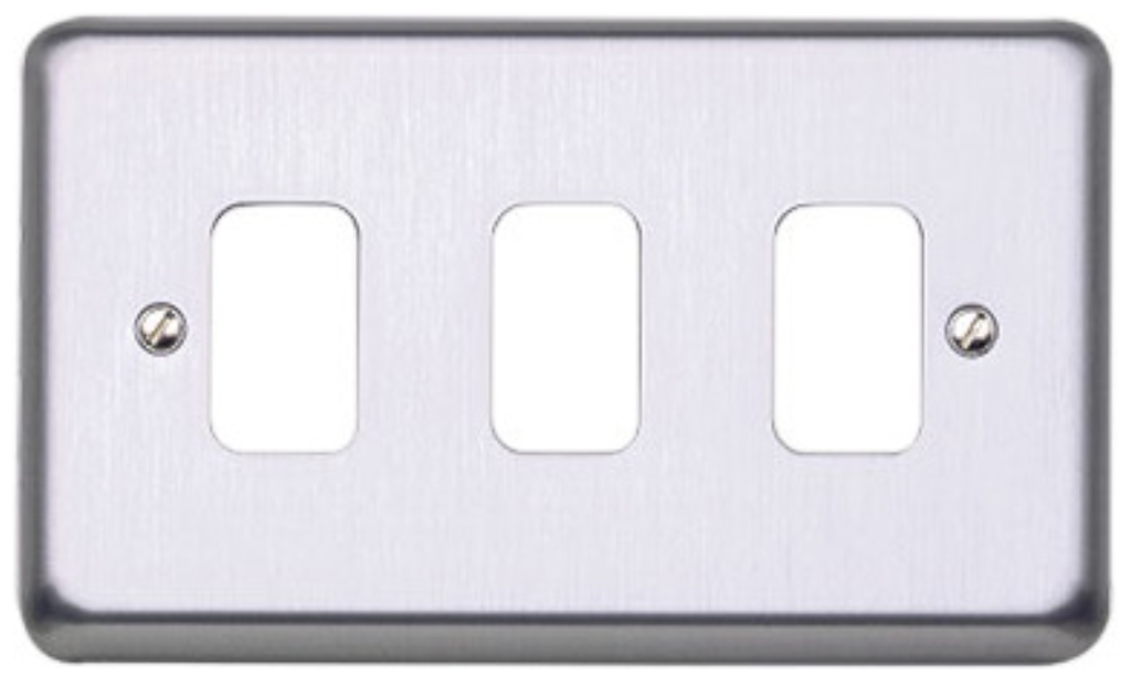 Frontplate, 2 Gang 3 Module