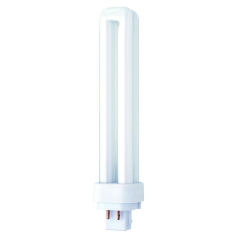 Lamp, Compact Fluorescent 4 Pin G24q-3, Double Turn Tube