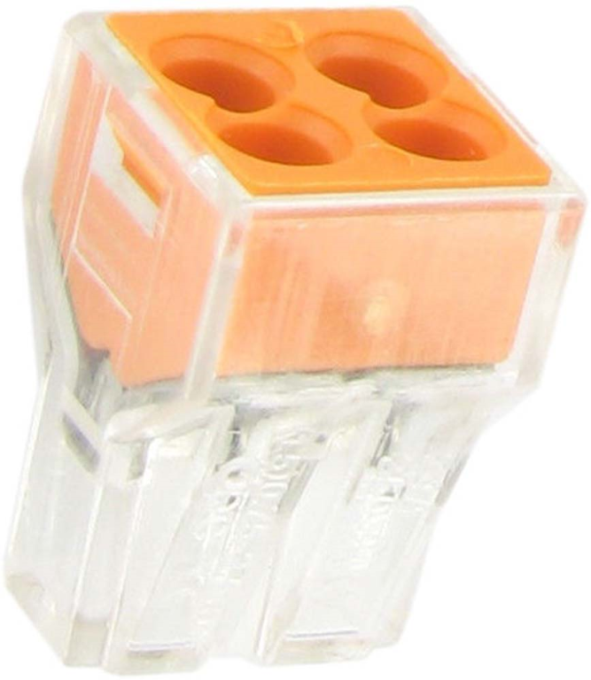 Connector, Push In 4 Conductor Pk=100