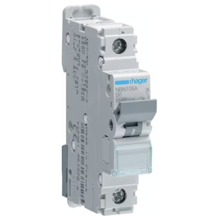 HAGER NBN106A MCB SP TYP