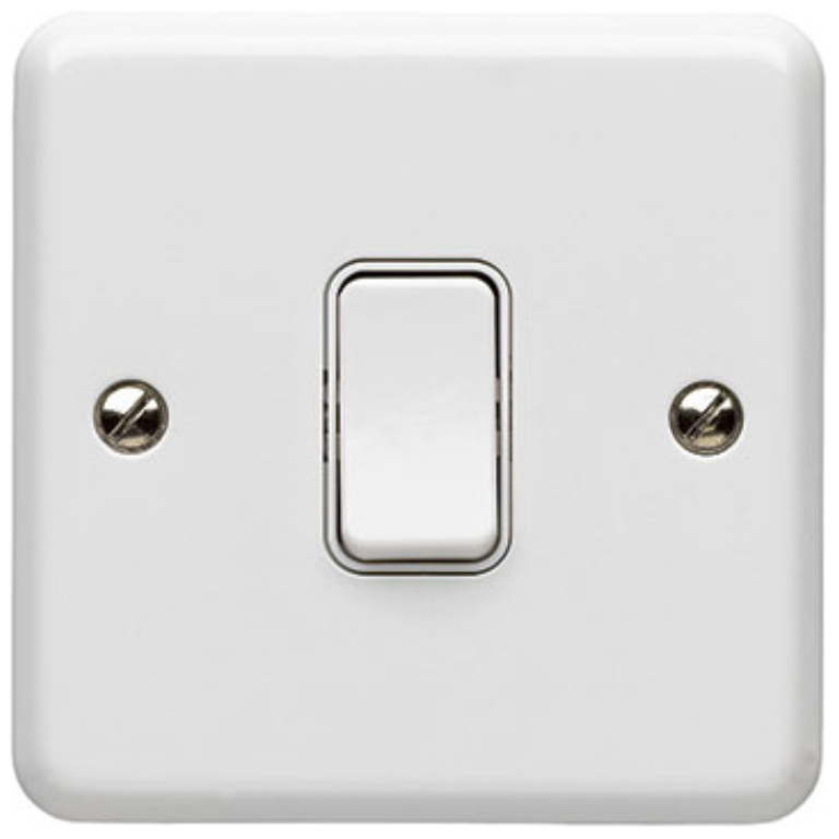 Plate Switch, 1 Gang 2 Way