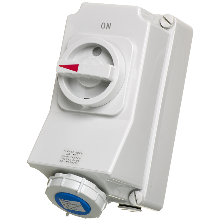 Socket, Switched Interlock TP 2P+E IP67