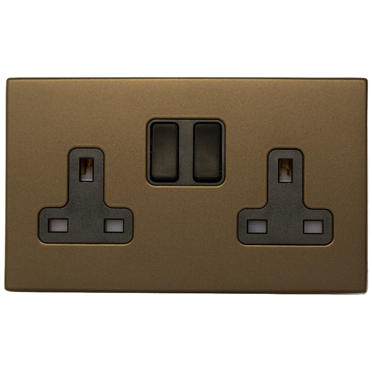 Hamln 7RBCSS2BL-B Socket Switched 2G 13A