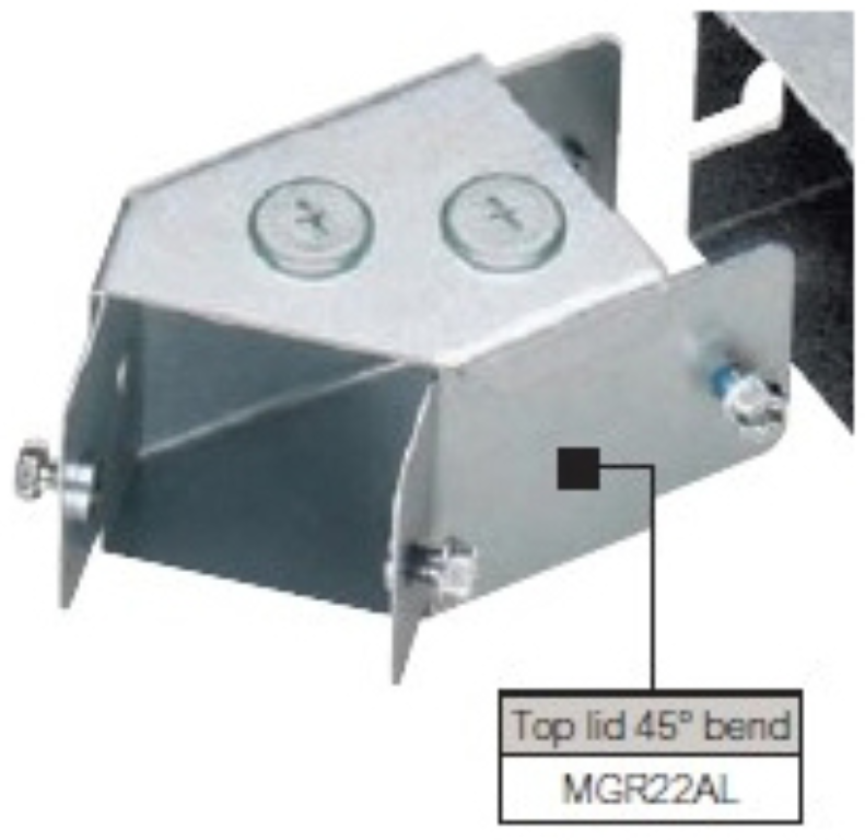 Bend, 45Deg 1 Compartment Top Lid, IP30