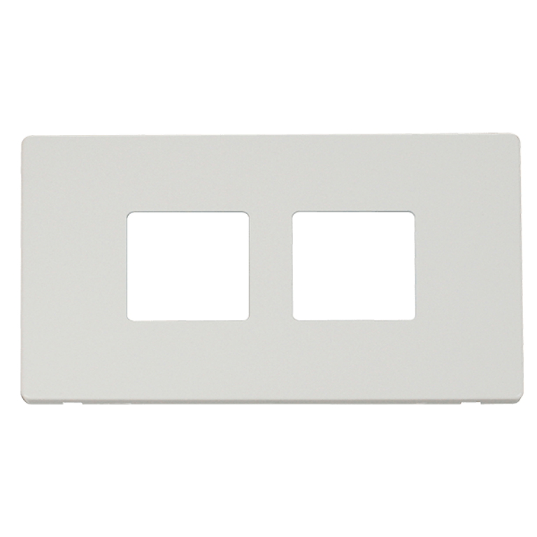 Frontplate, 2 Gang 2×2 Aperture