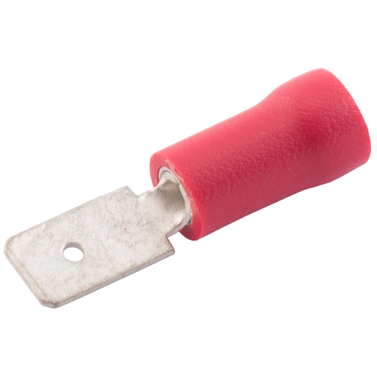 Terminal, Push-On Male Preinsulated, Pack 100