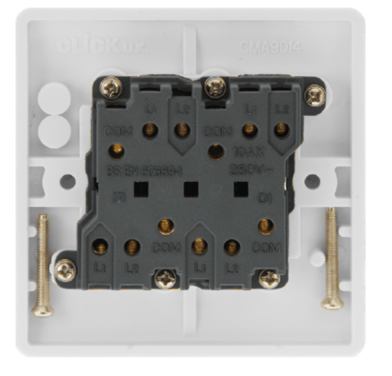 Plate Switch, 4 Gang 2 Way Single - Image 2