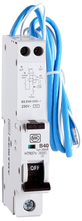 RCBO, SPN Class AC Type B, 1 Module