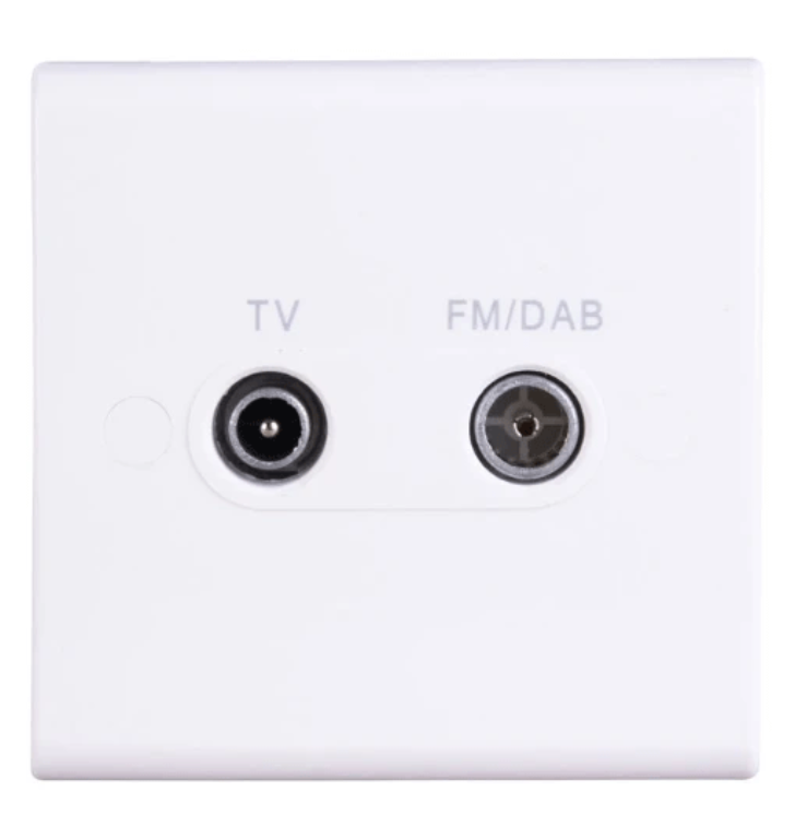 Deta S1265 Twin TV/FM Isolated Socket