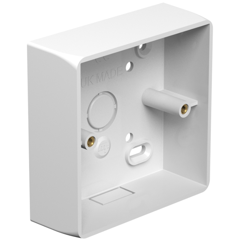 MT BOX 1GANG 32MM RADIUM CORNERS