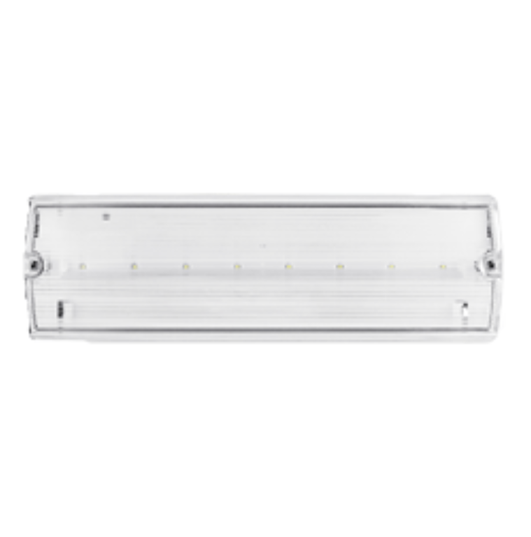 OVIA LED EMERGENCY BULKHEAD 3W IP65 WITH LEGEND