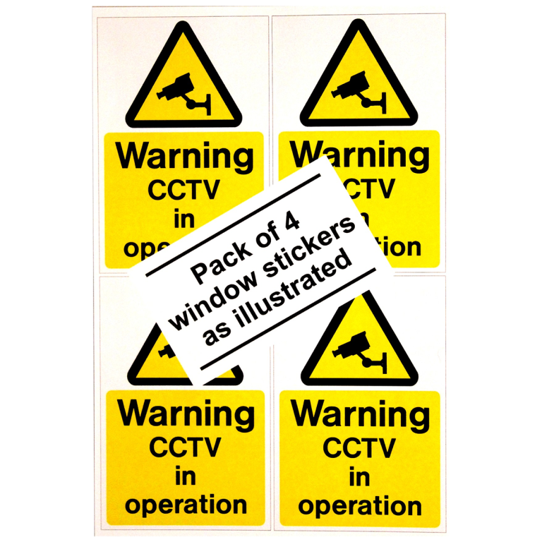 Ind Signs IS9604WS CCTV Warning Label