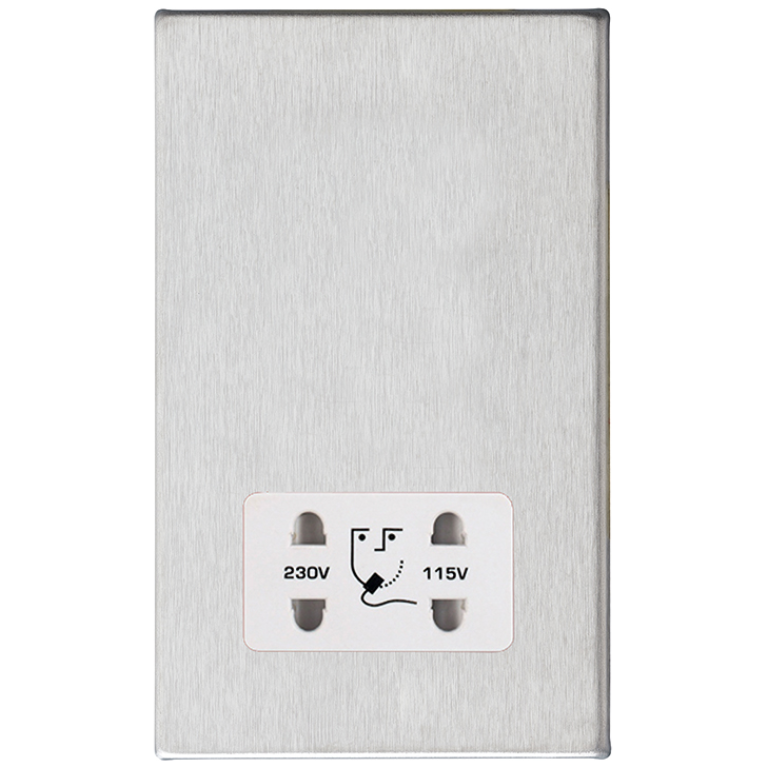 Hamln 7G24SHSW Shaver Socket Sat Stl