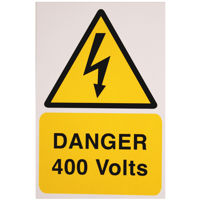 LABEL-DANGER 400V S/A RIGID